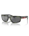Prada Linea Rossa Man Sunglass Ps 05zs In Green