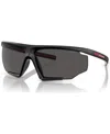 Prada Linea Rossa Man Sunglasses Ps 07ys In Black Rubber