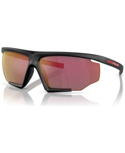 Prada Linea Rossa Man Sunglass Ps 07ys In Mirror Orange