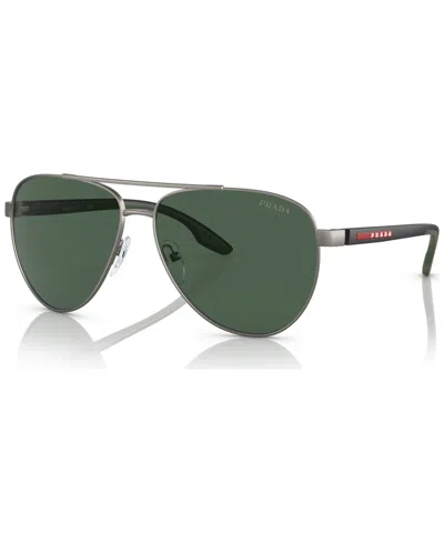 Prada Men's Sunglasses, Ps 52ys61-x In Silver-tone