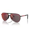 Prada Linea Rossa Man Sunglass Ps 53zs In Black Rubber