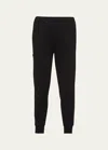 Prada Logo-patch Tapered-leg Track Pants In Nero Nero