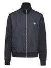 Prada Black Sweatshirt With Re-nylon Insert