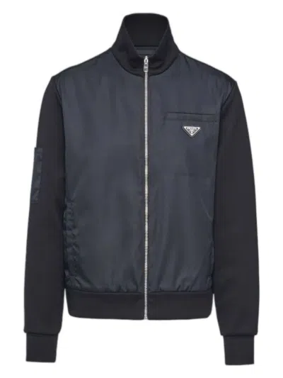 PRADA MEN'S SWEATSHIRT WITH RE-NYLON INSERT