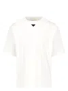Prada Oversized White Cotton Logo T-shirt
