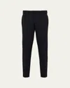 Prada Mens Black Slim-fit Straight-leg Woven Trousers In Black