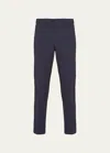 Prada Mens Blue Slim-fit Straight-leg Woven Trousers In Blue