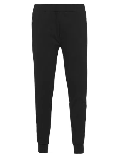 PRADA MEN'S TECHNICAL COTTON AND RE-NYLON PANTS