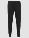 Prada Mens Black Contrast-trim Tapered-leg Cotton And Nylon Jogging Bottoms In Black
