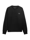 Prada Men's Technical Cotton Sweatshirt In Black