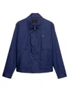 Prada Mens Blue Technical Cotton-blend Blouson Jacket