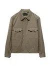 Prada Technical Fabric Jacket In Green