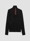 Prada Technical Knit Turtleneck In Black