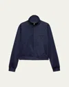Prada Technical Fabric Cardigan In Blue