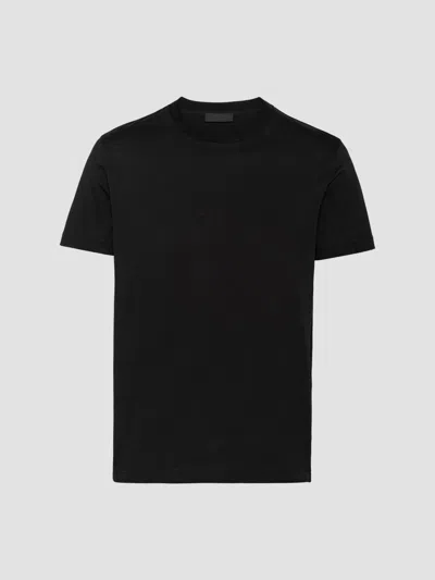 Prada Men's Three-pack Cotton T-shirts In Blue