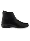 Prada Mens Black Toblach High Top Leather Ankle Boots Eur 43 / 9 Uk In Black