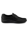 Prada Leather Loafers With Rubber Sole In Black