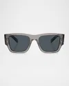 Prada 54mm Square Sunglasses In Trans Grey
