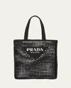 Prada Logo Handbag In Nero