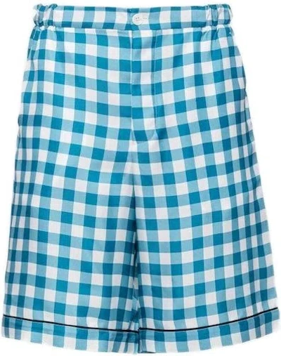 PRADA MEN'S TWILL VICHY PANTALONE