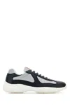 Prada Men Two-tone Leather And Tech Fabric Sneakers In Multi