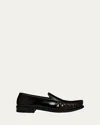 Prada Ruched Apron Toe Loafer In Brown