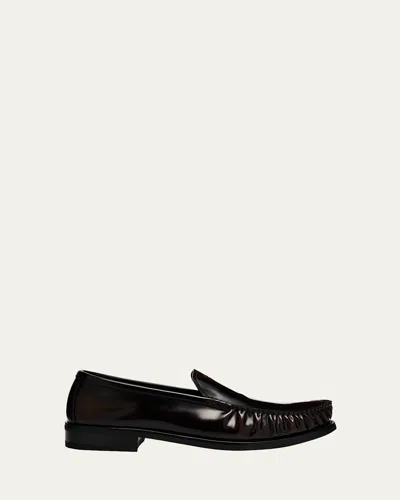 Prada Men's Venetian Loafers In Brown