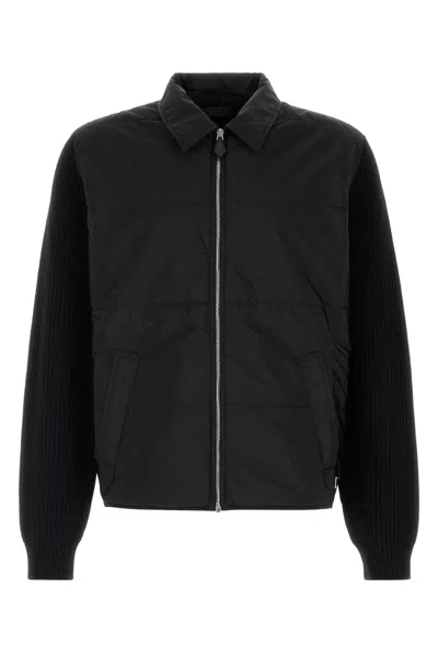 Prada Men's Virgin Wool Cardigan In Black