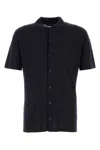 Prada Logo-embroidered Shirt In Blue