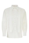 Prada Buttoned Collar Shirt With Long Sleeves In White