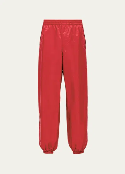 Prada Re-nylon Track Pants In Red