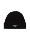 Prada Men's Wool And Cashmere Beanie In Pink