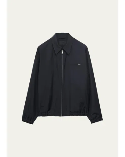 Prada Mohair Wool Blouson Jacket In Black
