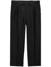 Prada Wool And Mohair Pants In Black