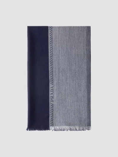 PRADA MEN'S WOOL AND SILK STOLE