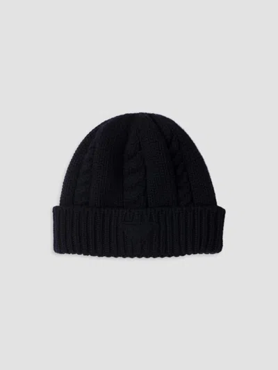 Prada Men's Wool Beanie In Blue