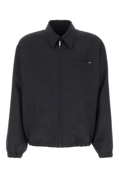 PRADA PRADA MEN'S WOOL BLEND BOMBER JACKET