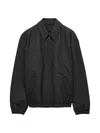 Prada Men's Wool Blouson Jacket In Black