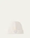 Prada Triangle-logo Beanie In F0009 Bianco
