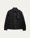 Prada Wool Shirt In F0308 Antracite