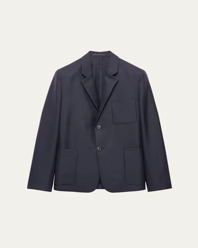 Prada Men's Wool Classic Fit Sport Coat In Blue