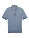 Prada Wool Polo Shirt In Blue