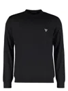 Prada Logo-print Cashmere Sweatshirt In Black