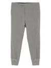 Prada Virgin Wool Cropped Trousers In Gray