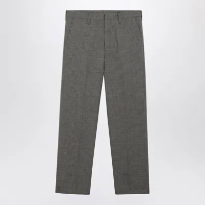 Prada Men's Wool Trousers In Green