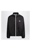 Prada Triangle-logo Jacket In Black