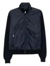 Prada Men Zipped Cardigan In Blue