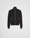 Prada Reversible Virgin Wool And Re-nylon Jacket In Black
