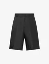Prada Casual Shorts With Pockets And Loops In Black