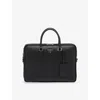 Prada Mens Black Brand-plaque Saffiano-leather Briefcas